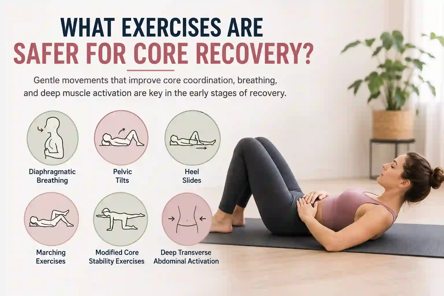 Which exercises may help diastasis recti Yeovil?